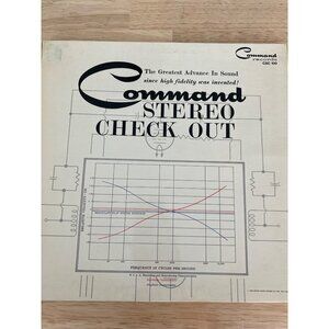 Command Stereo Check Out Vinyl Album CSC-100 Vintage Record